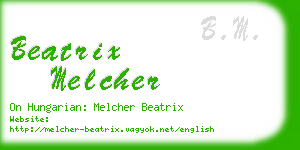 beatrix melcher business card